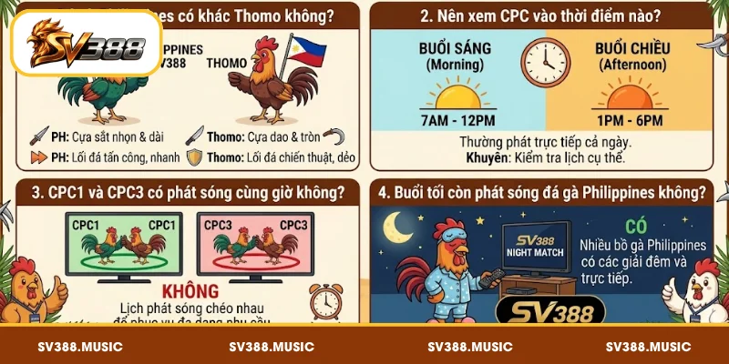 FAQ – Câu hỏi thường gặp về đá gà Philippines SV388