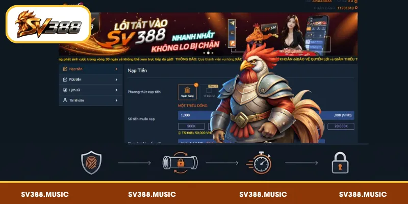 Nạp rút SV388 qua đại lý an toàn